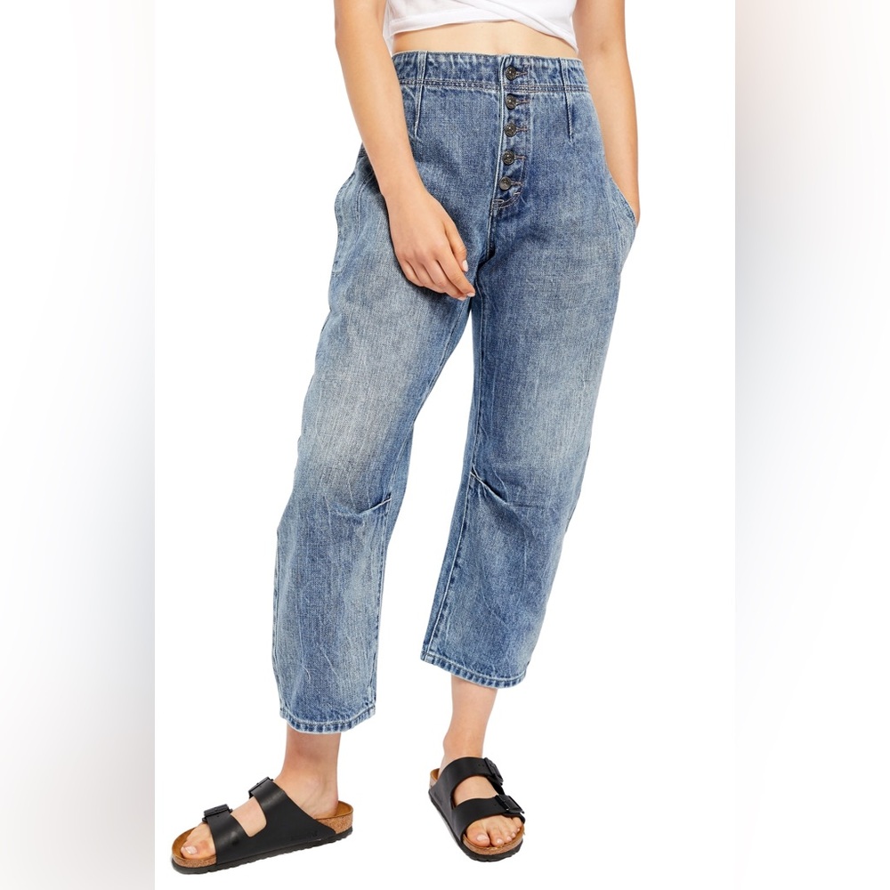 Free People Osaka Relaxed Straight Leg Jeans